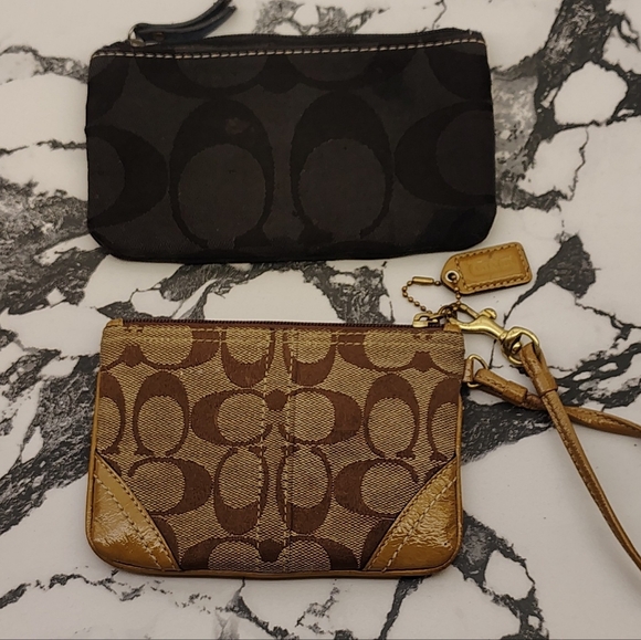 2 Coach Signature Wristlet and Pouch Bag - Picture 14 of 14